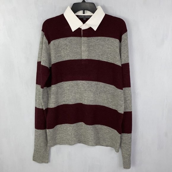 Slate & Stone Knit Rugby Sweater - Picture 2 of 5